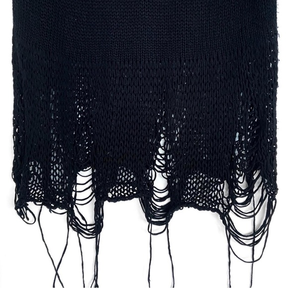 [SOLD] UNIF Black Loose Strings Sweater Dress Size M - Picture 4 of 7